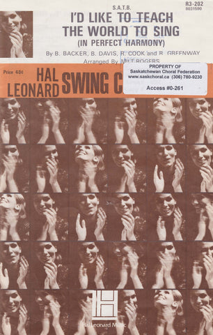 I'd Like to Teach the World to Sing (In Perfect Harmony) (0-261)