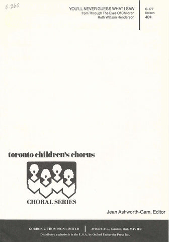 You'll Never Guess What I Saw (0-360)