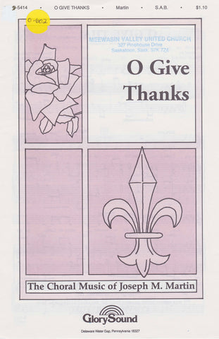 O Give Thanks (0-602)