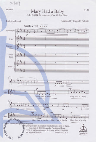 Mary Had a Baby (0-609)