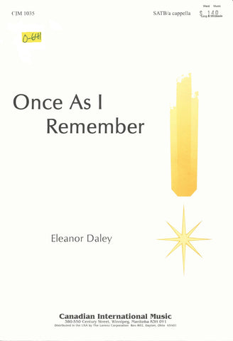 Once As I Remember (0-641)