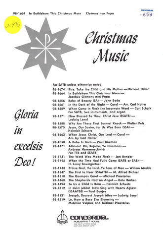 In Bethlehem This Christmas Morn (0-796)