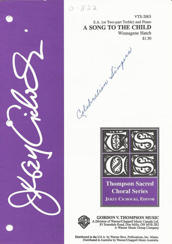 Song to the Child, A (0-822)
