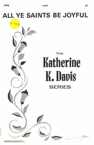 All Ye Saints be Joyful (0-919)