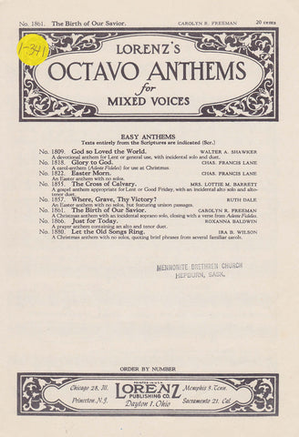 Birth of Our Saviour, The (1-341)