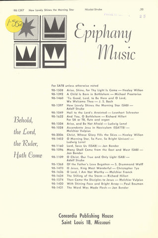 How Lovely Shines the Morning Star (1-552)