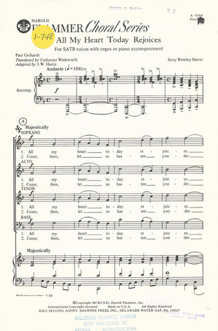All My Heart Today Rejoices (1-748)