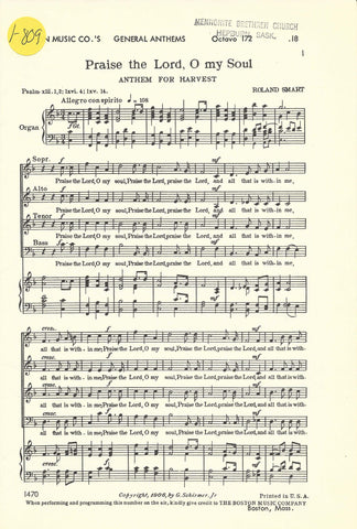 Praise the Lord, O My Soul (1-809)