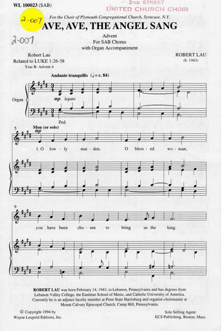Ave, Ave, The Angel Sang (2-007)