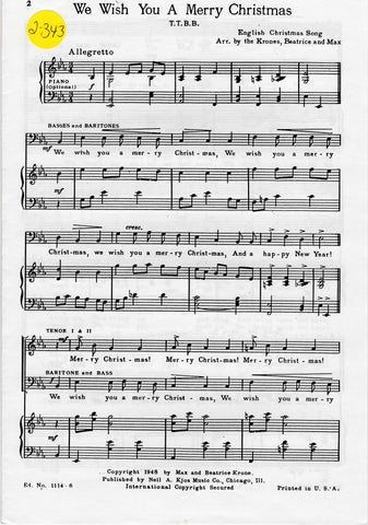 We Wish You a Merry Christmas (2-343)