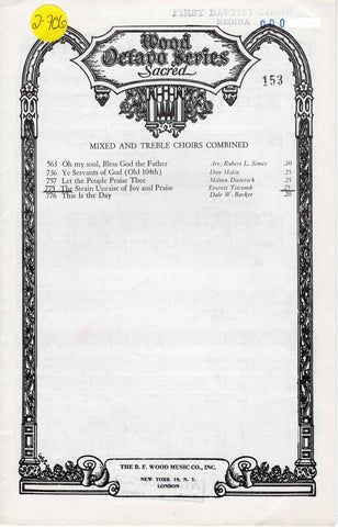 Strain Upraise of Joy and Praise, The (2-706)