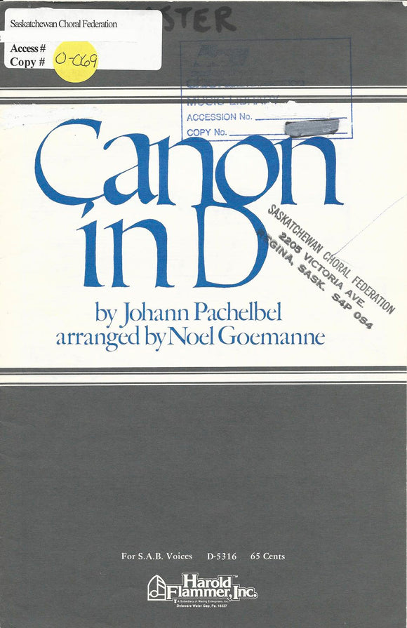 Canon in D (0-069)