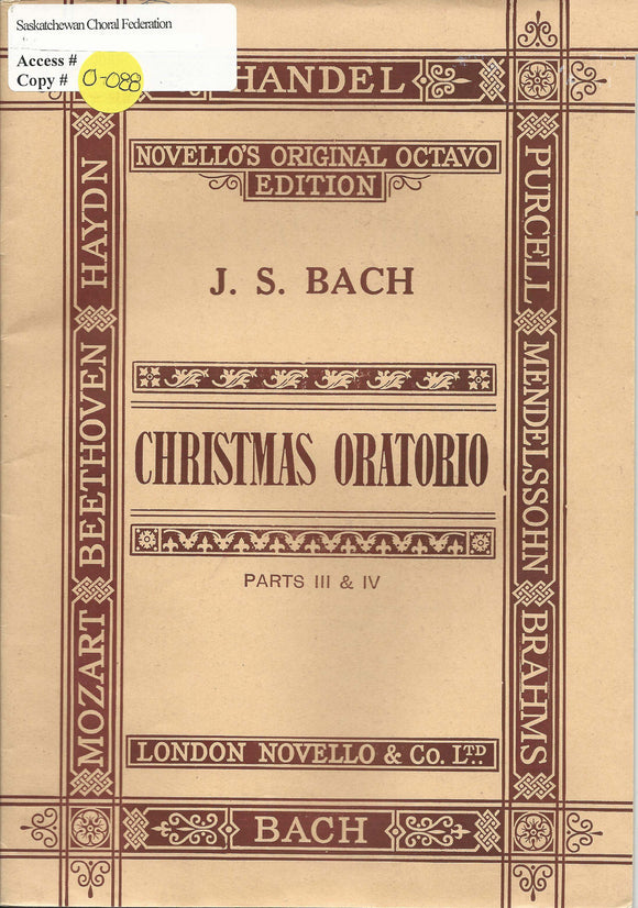 Christmas Oratorio (0-088)