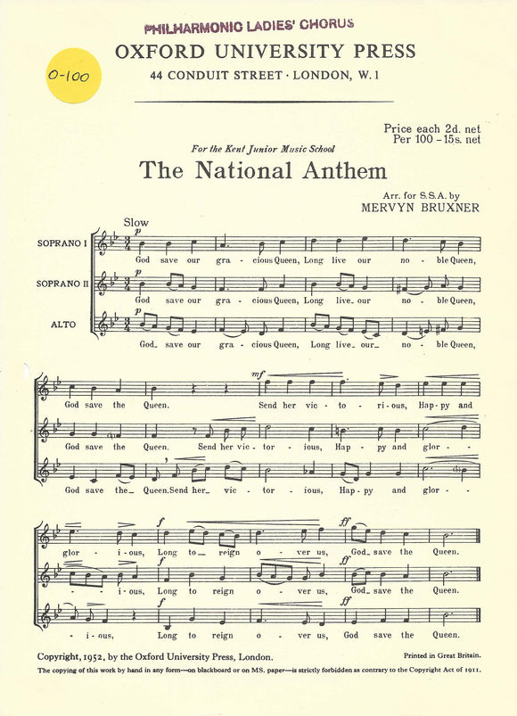 National Anthem, The (0-100)