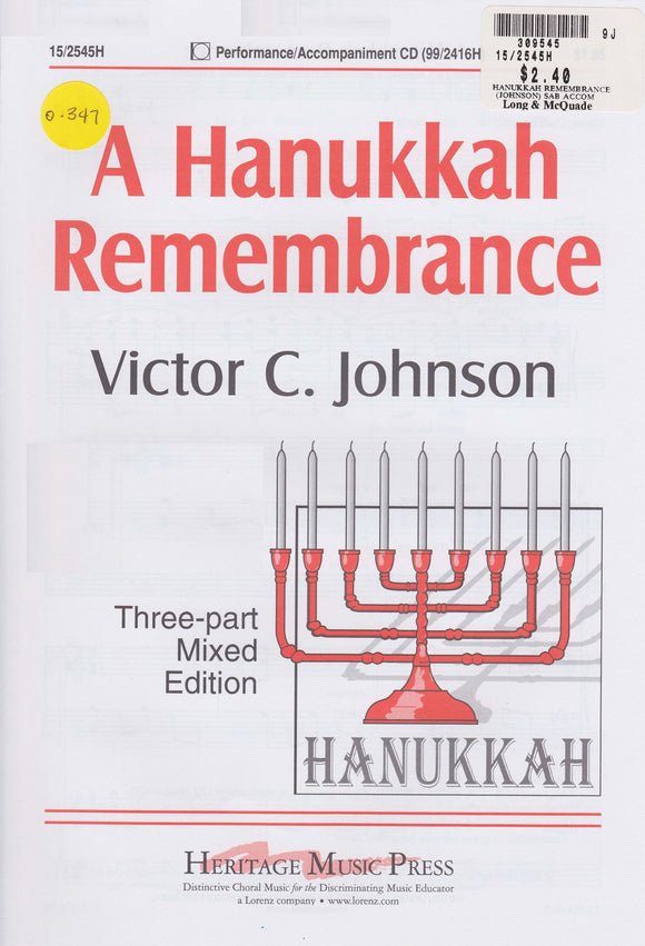 Hanukkah Remembrance, A (0-347)