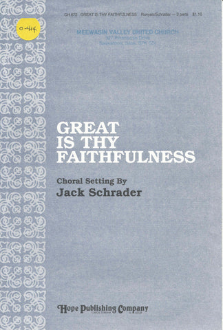 Great is Thy Faithfulness (0-414)