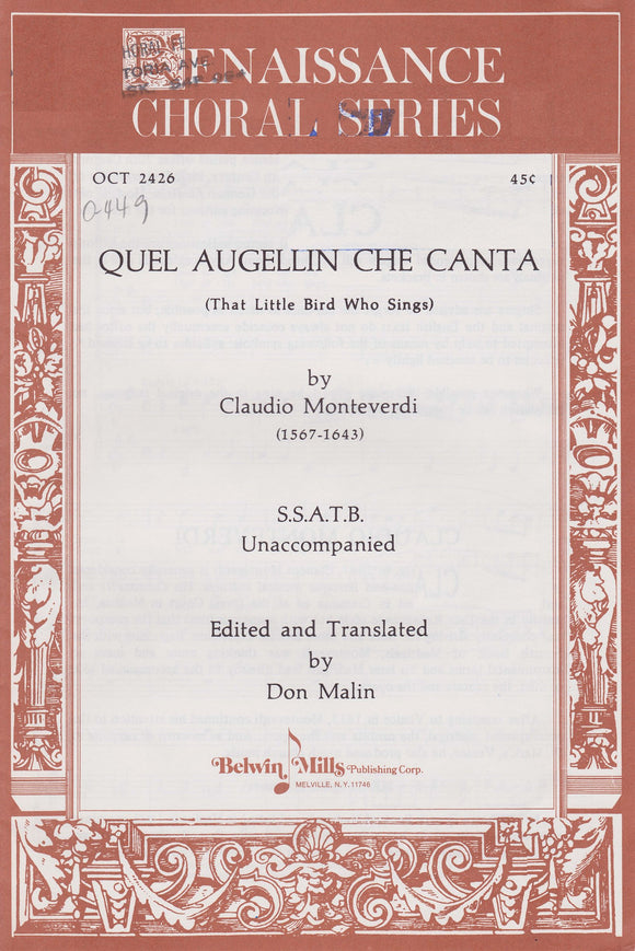 Quel augellin che canta (0-449)