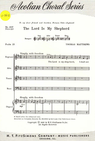 Lord is My Shepherd, The (0-562)