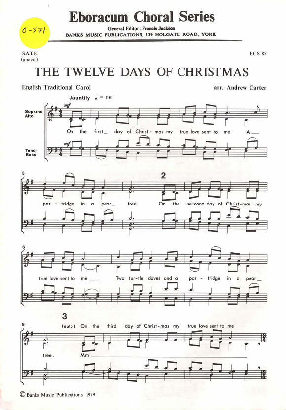 Twelve Days of Chrismas, The (0-571)