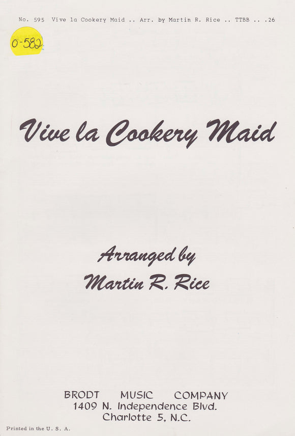 Vive la Cookery Maid (0-582)