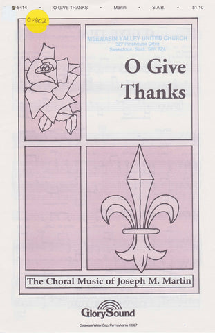 O Give Thanks (0-602)