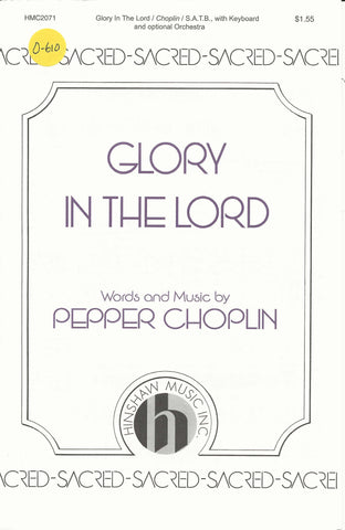 Glory in the Lord (0-610)