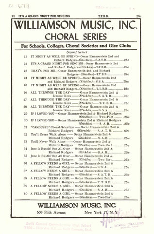 It's a Grand Night For Singing (0-679)