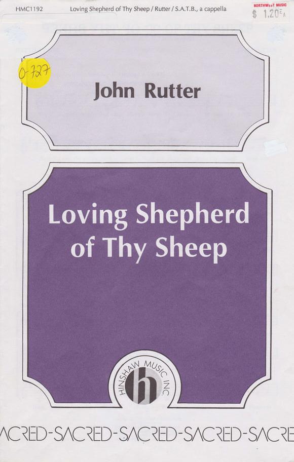 Loving Shepherd of Thy Sleep (0-727)