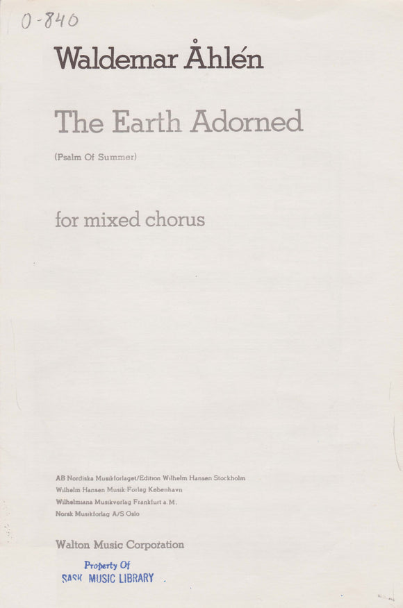Earth Adorned, The (0-840)