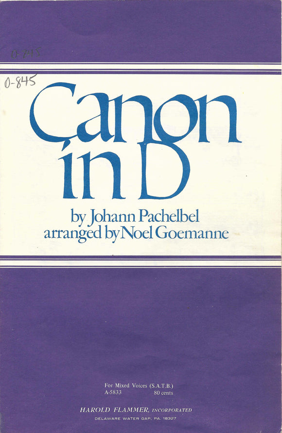 Canon in D (0-845)