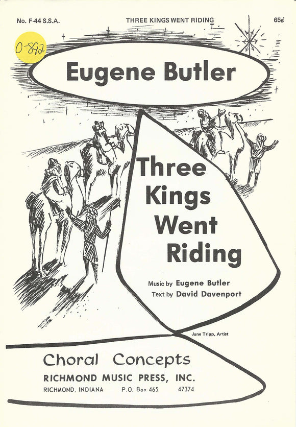 Three Kings Went Riding (0-892)