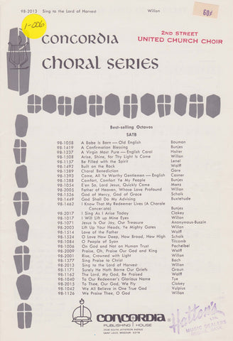 Sing To The Lord Of Harvest (1-006)