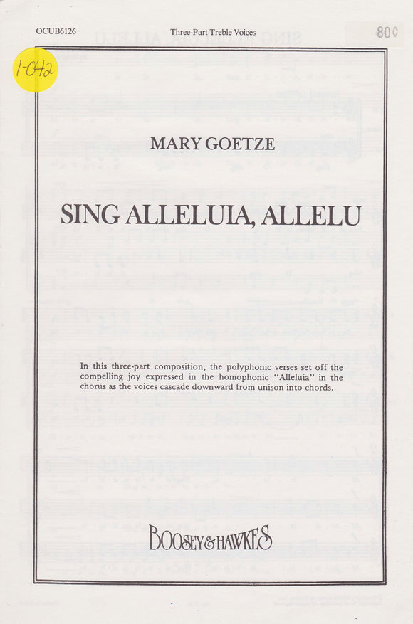 Sing Alleluia, Allelu (1-042)