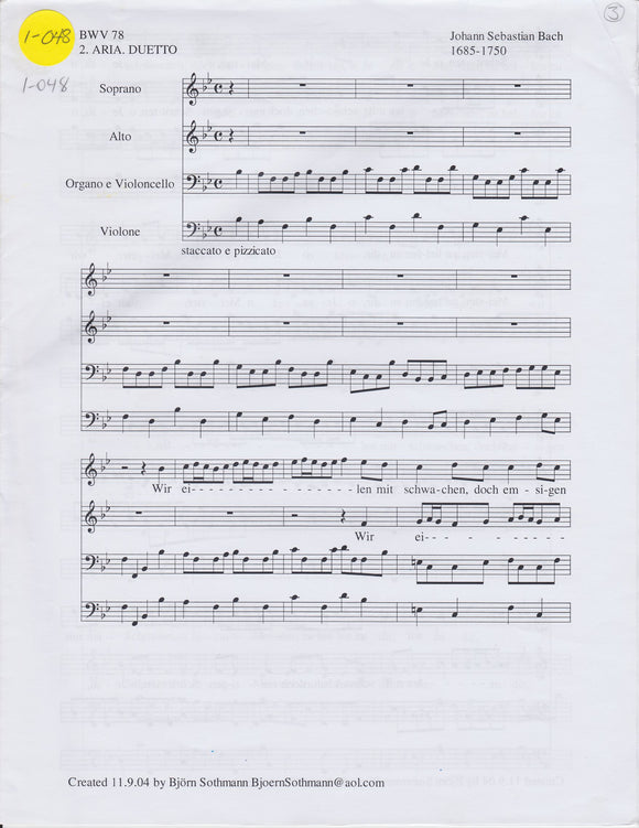Wir eilen mit schwachen (BWV 78) (1-048)