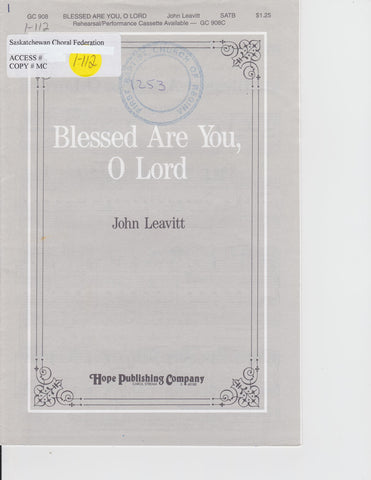 Blessed Are You, O Lord (1-112)