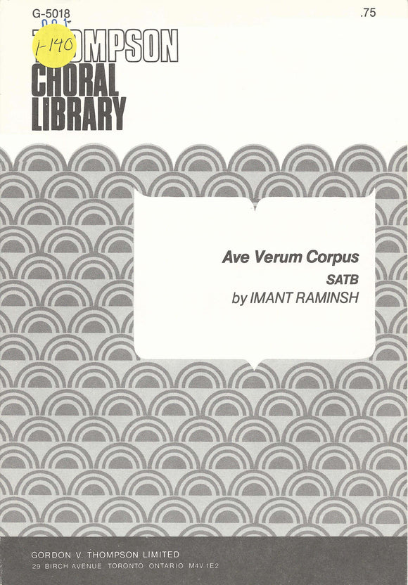 Ave verum corpus (1-140)