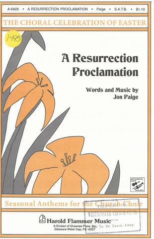 Resurrection Proclamation, A (1-195)