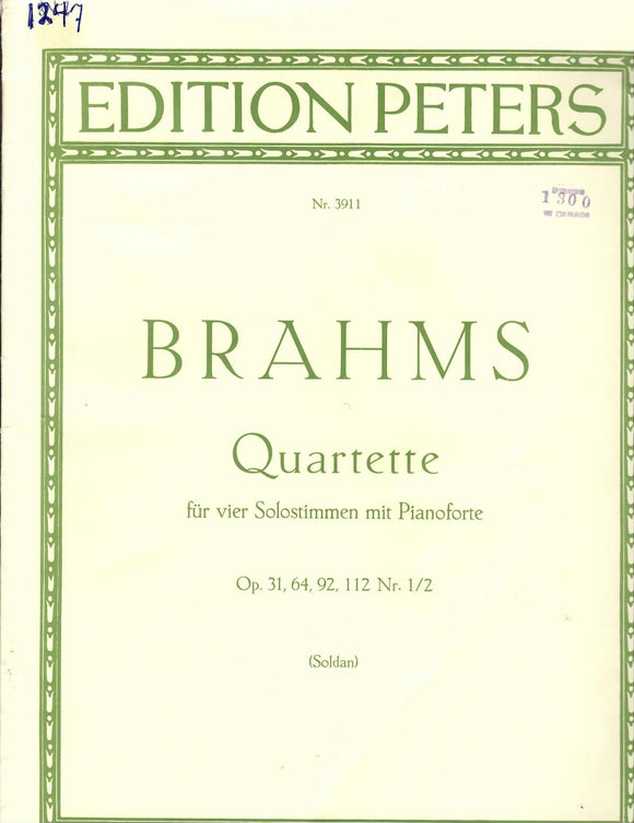 Quartette für vier Solostimmen (1-247)