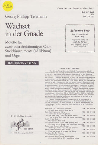 Wachset in der Gnade (1-308)