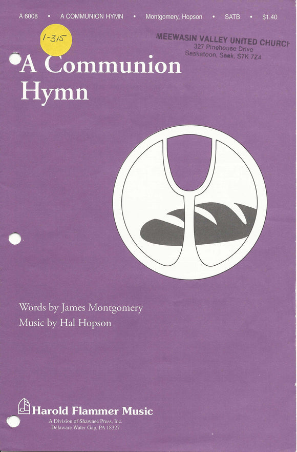 Communion Hymn, A (1-315)