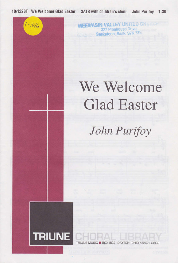 We Welcome Glad Easter (1-346)