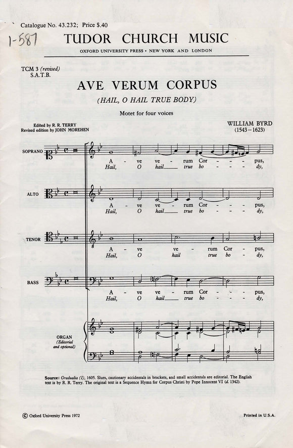 Ave verum corpus (1-587)