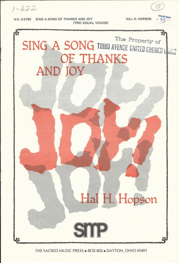 Sing a Song of Thanks and Joy (1-622)