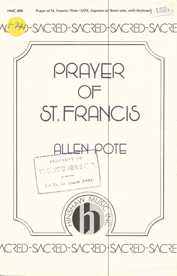 Prayer of St. Francis (1-744)