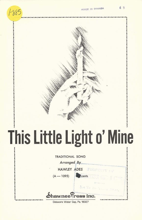 This Little Light o' Mine (1-885)