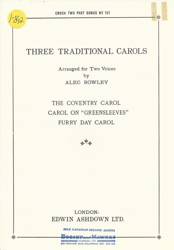 Three Traditional Carols (1-892)