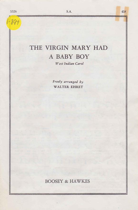 Virgin Mary Had a Baby Boy, The (1-894)