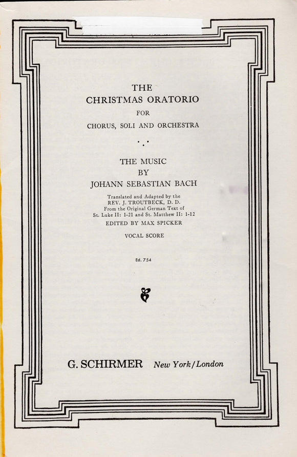 Christmas Oratorio (1-925)