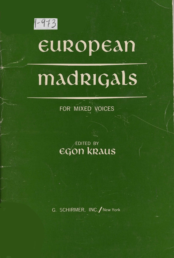 European Madrigals (1-973)