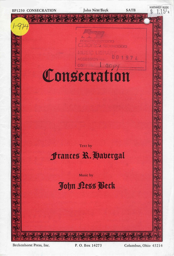 Consecration (1-974)